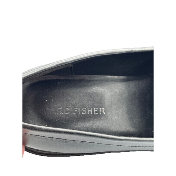 MARC FISHER Black Loafers Dancy 2 Womens 9.5 M Chunky Lug Sole Manmade y2k - Picture 7 of 10